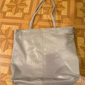 Latico Light Gray Leather Tote